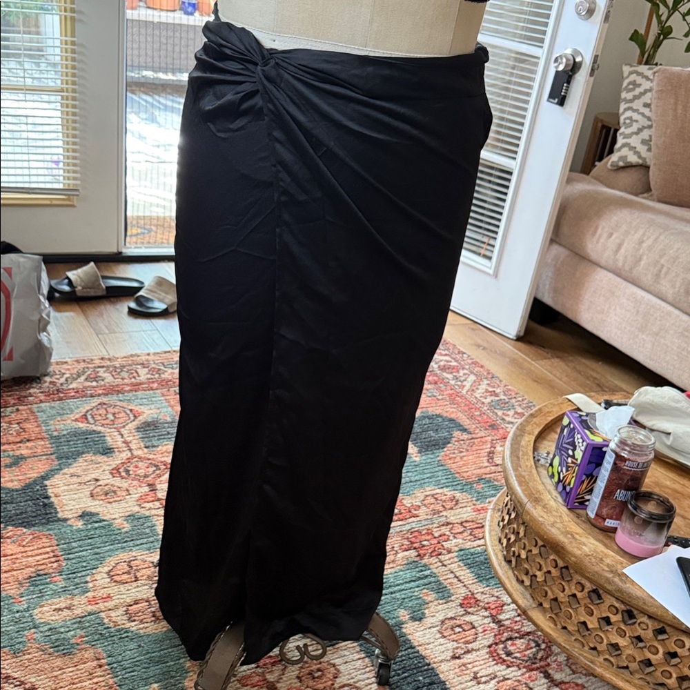 Topshop wrap maxi skirt